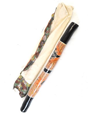 Lot 434 - Didgeridoo, having typical Indigenous Australian design