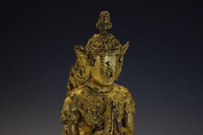 Lot 153 - South East Asian gilt metal sculpture