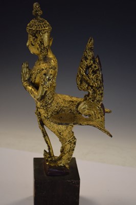 Lot 153 - South East Asian gilt metal sculpture