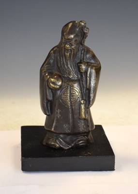 Lot 151 - Small bronze of a Chinese deity