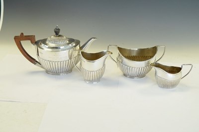 Lot 134 - Four piece silver tea set, 830g gross approx