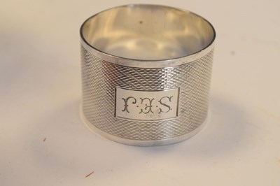 Lot 132 - Victorian silver christening mug, and napkin ring
