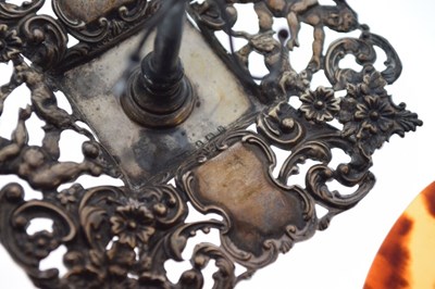 Lot 118 - Silver mounted letter clip and ring tree