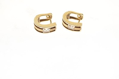 Lot 74 - Pair of 9ct gold ear clips