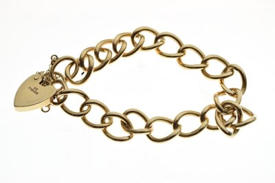Lot 64 - 9ct gold curb-link bracelet