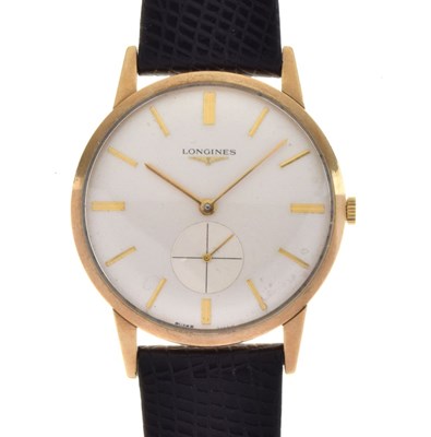 Lot 97 - Longines Gentleman's 9ct gold case manual-wind wristwatch