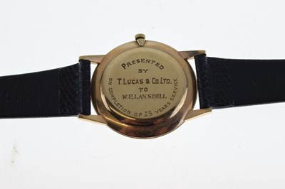 Lot 97 - Longines Gentleman's 9ct gold case manual-wind wristwatch