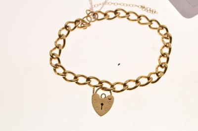 Lot 63 - 9ct gold curb-link bracelet