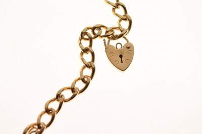 Lot 63 - 9ct gold curb-link bracelet
