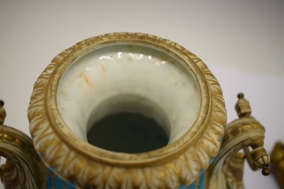 Lot 322 - Fine pair of 19th Century French porcelain vases