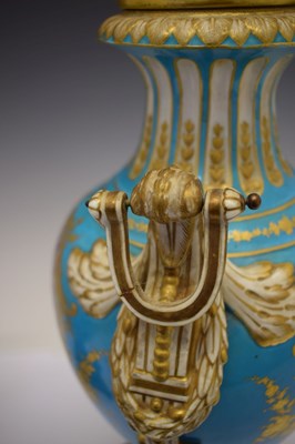 Lot 322 - Fine pair of 19th Century French porcelain vases