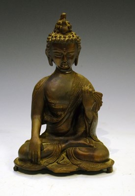 Lot 278 - South East Asian bronze figure of Buddha