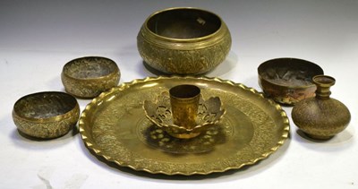 Lot 264 - Group of Indian and other Eastern brassware