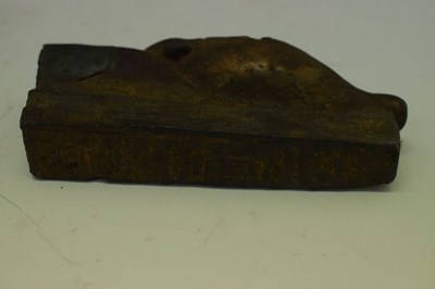 Lot 167 - Egyptian souvenir carved granite model of a canopic jar