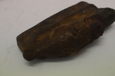 Lot 167 - Egyptian souvenir carved granite model of a canopic jar