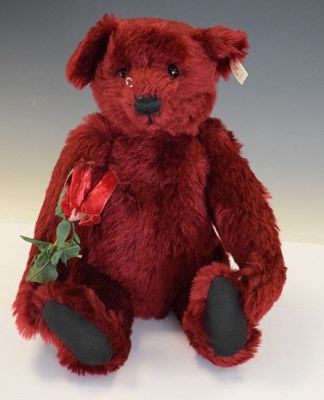 Lot 287 - Steiff teddy bear - Red Rose with growler