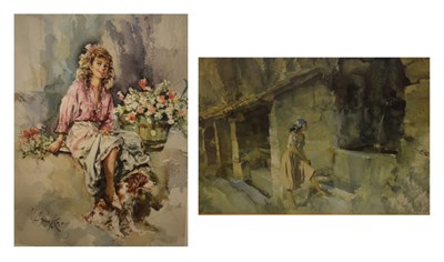 Lot 471 - Group of signed Gordon King prints, together with William Russell Flints