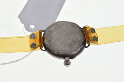 Lot 122 - Silver cased World War I wristwatch
