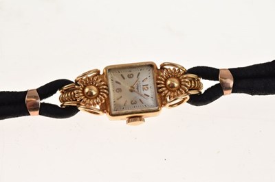 Lot 131 - Longines - Lady's Retro Modern mechanical wristwatch
