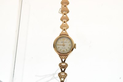 Lot 104 - Rotary Incabloc - Lady's 9ct gold cocktail watch