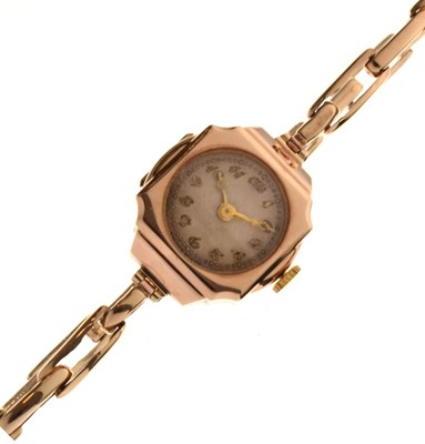 Lot 102 - 9ct gold Lady's cocktail watch