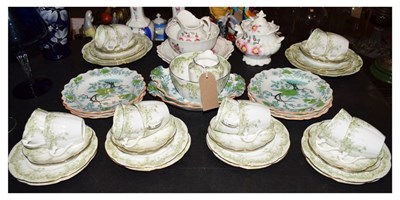 Lot 468 - Group of 19th Century Stone China and pottery dessert wares