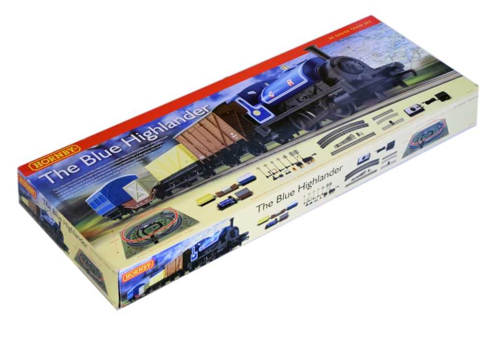 The blue highlander hornby sales train set