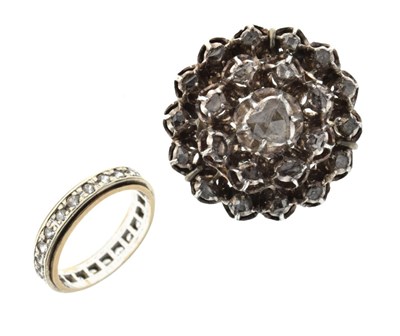 Lot 9 - Rose diamond cluster ring