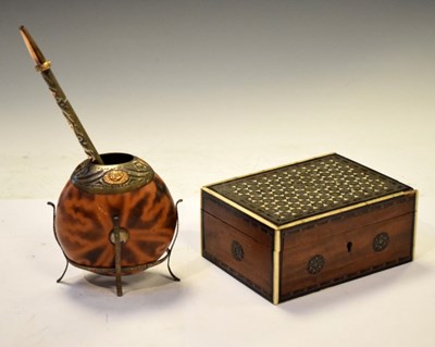 Lot 167 - Eastern box and mate gourd
