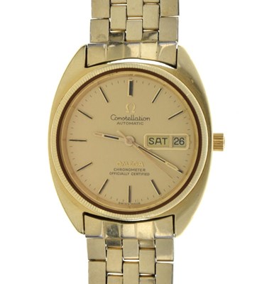 Lot 137 - Gentleman’s Omega Constellation Automatic gold-plated wristwatch