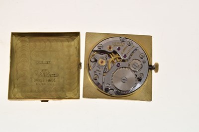 Lot 141 - Gentleman’s Zenith 18ct gold wristwatch, Ref. GH 7162, circa 1965
