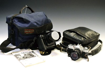 Lot 155 - Fujifilm Finepix S2 pro digital camera, with Nikon AF Nikkor 28-70mm lens Canon, lens etc
