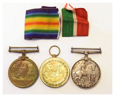 Lot 313 - First World War medal trio