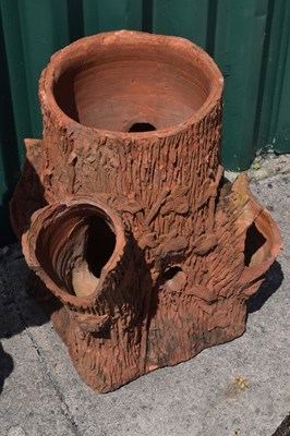 Lot 779 - Pair of terracotta strawberry planters