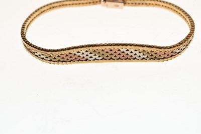 Lot 59 - 9ct three-colour collar and bracelet