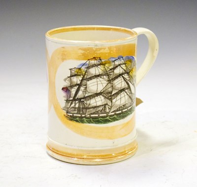 Lot 200 - Sunderland lustre 'Frog' mug