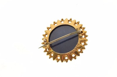 Lot 31 - Victorian gold locket back brooch