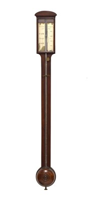 Lot 507 - George IV mahogany stick barometer