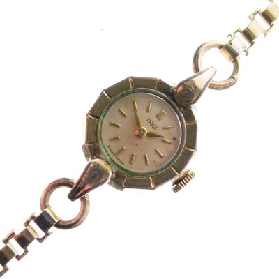 Lot 137 - Tudor - Lady's gold-plated cocktail watch