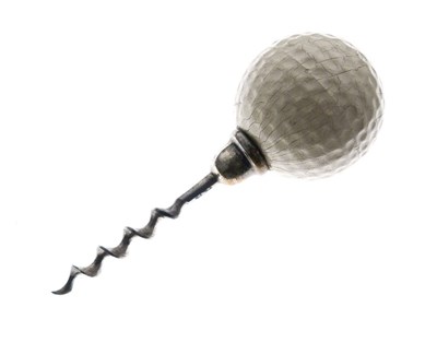 Lot 170 - Vintage novelty golf ball-form corkscrew