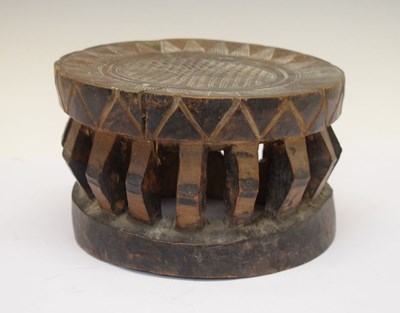 Lot 201 - Ethnographica - African tribal carved wooden stool