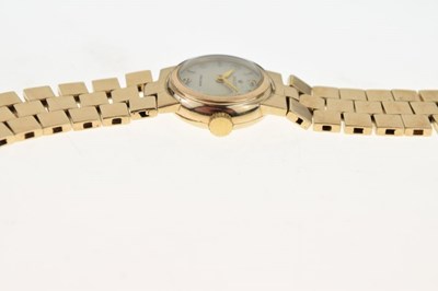 Lot 146 - Rolex, Precision, a lady's 9ct gold mechanical bracelet watch