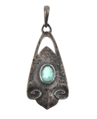 Lot 68 - Art Nouveau silver pendant, by W.H. Haseler