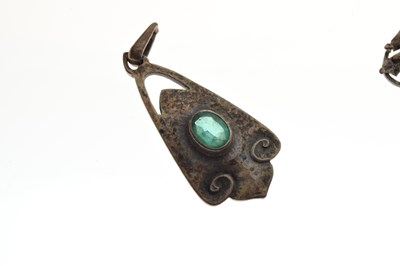 Lot 68 - Art Nouveau silver pendant, by W.H. Haseler