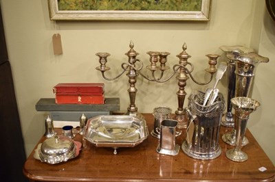 Lot 670 - Assorted plated wares