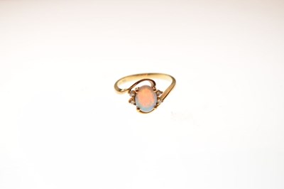 Lot 12 - Opal and diamond ring