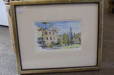Lot 681 - Alfred Rigby - Watercolours - Italian scenes