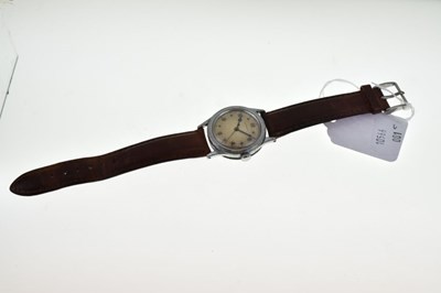 Lot 123 - Gentleman’s vintage Longines nickel cased wristwatch