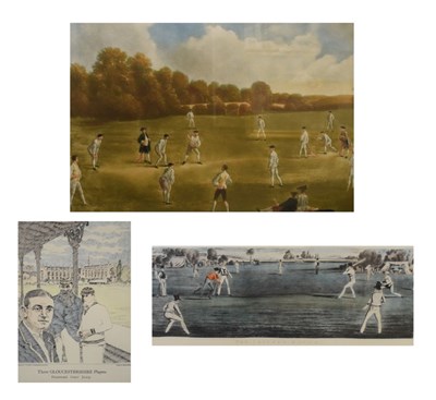 Lot 704 - Three cricket prints