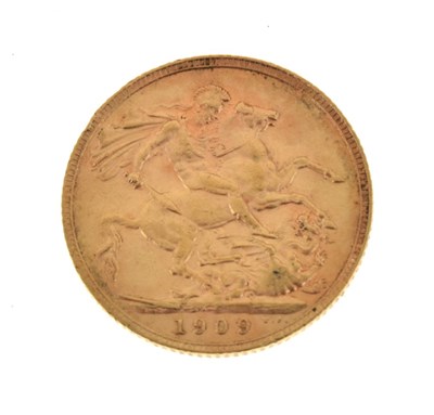Lot 214 - Edward VII gold sovereign, 1909